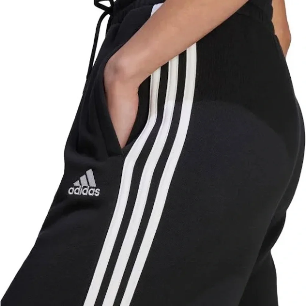 Adidas Women's Essentials 3-Stripes Wide Sportswear Pants - Picture 3 of 11
